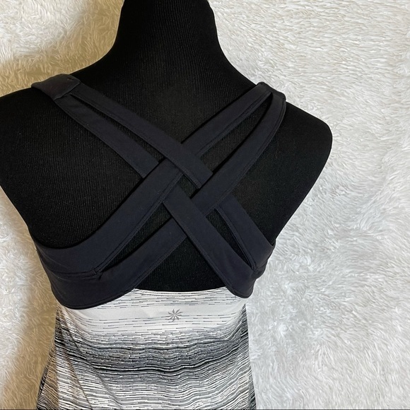 Athleta Black White Side Crunch and Punch Tank Top - Picture 5 of 9